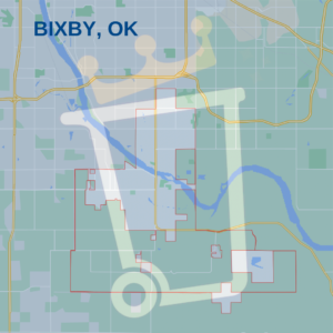 Map of Bixby Oklahoma