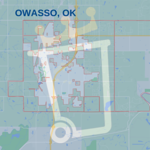 Map of Owasso Oklahoma