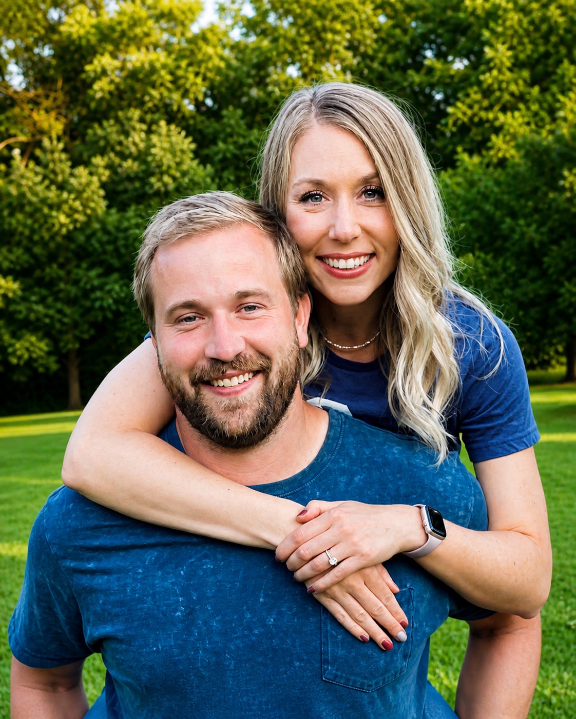 Andrew and Kylie, owners of Royal Bin Cleaning in Tulsa