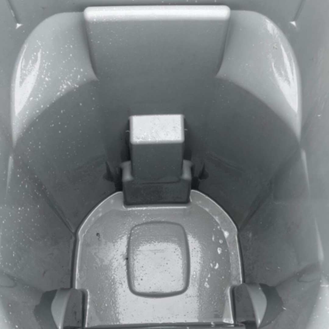 Sparkling clean trash bin after Royal Bin Cleaning service in Tulsa